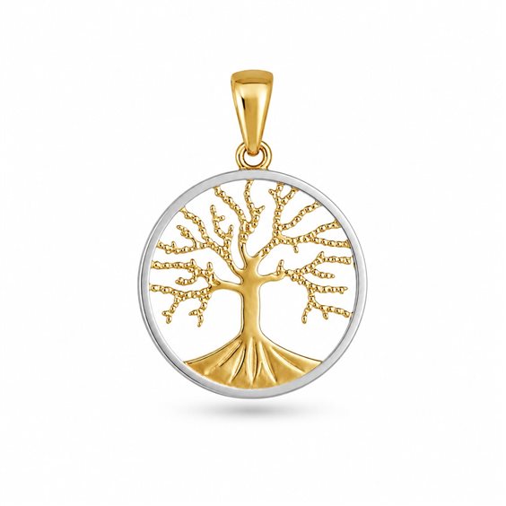 Anhänger Lo Scrigno Gioielli in Gold ALBERO DELLA VITA BICOLORE - ALBERO DELLA VITA BICOLORE